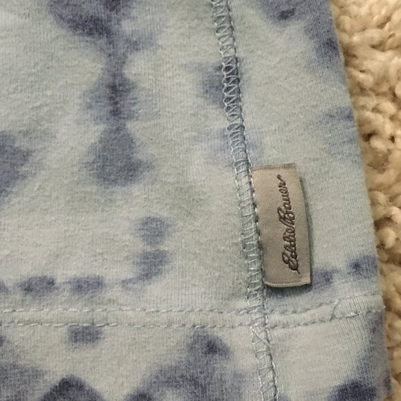 Blue Stretchy Jersey Abstract Tie Dye Tank Top - Picture 11 of 14